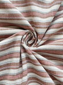 SHEIN 女士条纹印花系带无袖哺乳孕妇装，适合日常穿着 - 彩色 - 查看 5