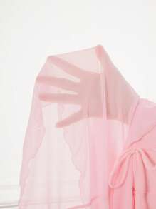 Swim Mod Women's Solid Color Ruffle Trim Swimsuit Bottom For Beach/Holiday For Summer Beach Vacation - Pink - View 6