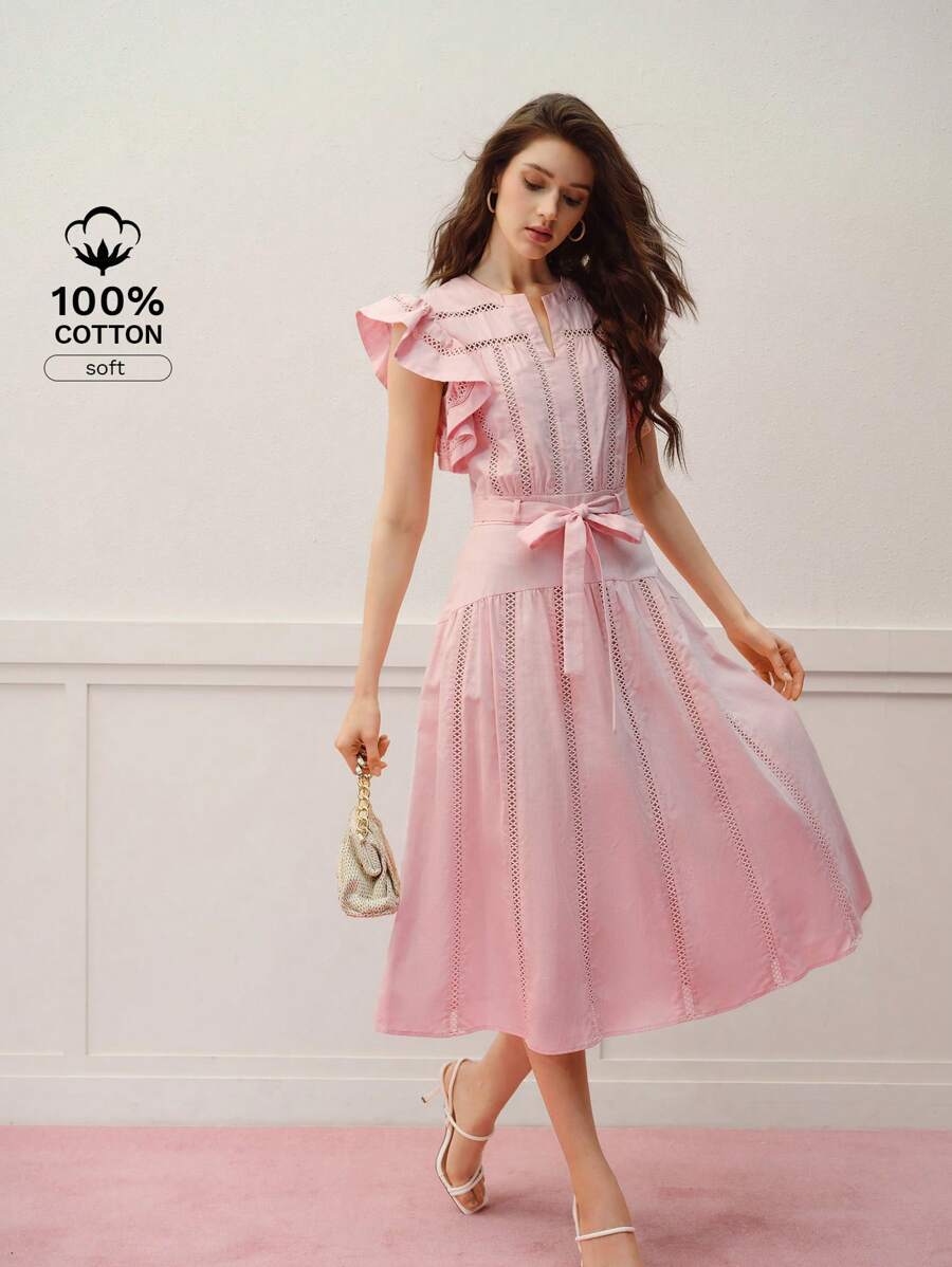 MOTF PREMIUM VÁY CẠO RỘNG BĂNG TƯƠNG PHẢN