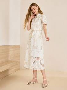 MOTF PREMIUM WOMEN'S POINTED TOE HOLLOW-OUT COMFORTABLE FLATS - Beige - View 10