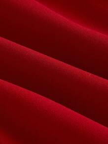 SHEIN MOD 女士红色露背蝴蝶结迷你派对连衣裙 - 紅色 - 查看 4