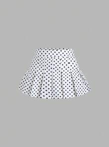 EgrlEra Women's Dot Print Pleated Short Skirt - Multicolor - View 3