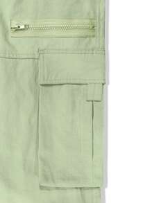 Manfinity EMRG Pantalones holgados de hombre con bolsillos laterales con solapa
