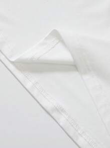 Flirla Plus-Size White Short-Sleeved Retro Casual Lemon Print T-Shirt For Women - White - View 4