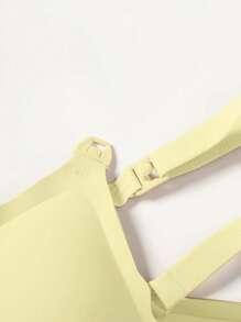 BloomMama 孕妇纯色舒适时尚内衣（果冻款） - 黃色 - 查看 6