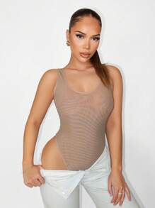 Sirith 女士夏季网眼透视性感露背紧身衣