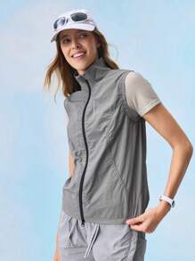 In My Nature Women's Outdoor Vest Jacket For Cycling, Camping, Hiking, City Commuting - Grey - View 8