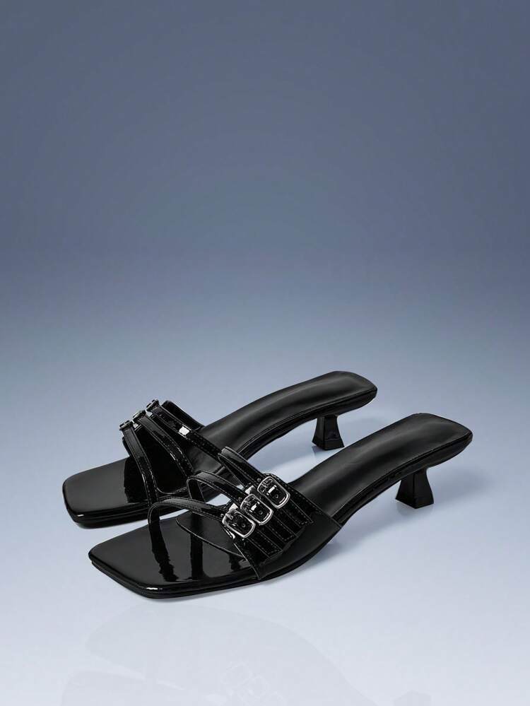 CUCCOO GRLICON Women's High Heel Sandals, Y2K Style, Punk Rock, Biker, Cool Girl Outfit, Suitable For Spring/Summer, Vacation, Travel, 2000s Style