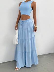 SHEIN EZwear Women Two Pieces Outfits For Daily Wear