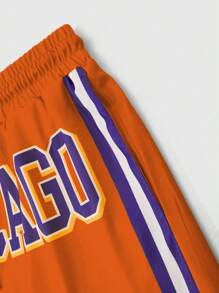 Manfinity Homme Men's Printed Short Sleeve T-Shirt And Shorts 2 Pieces Set - Multicolor - View 8