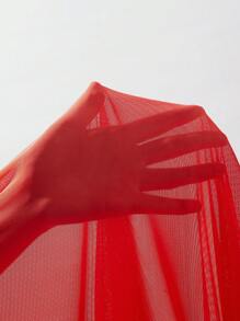 Opulessa Women's Tie-Dye Print V-Neck Backless Dress, Holiday - Multicolor - View 3