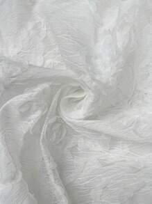 SHEIN Essnce 女士优雅刺绣吊带上衣和裙子套装 - 白色 - 查看 6