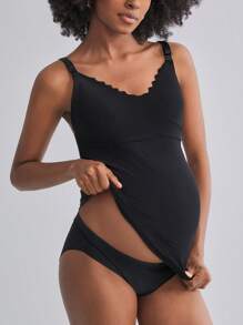 孕妇装简约纯色吊带背心