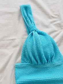 Soleia Women's Solid Color Fashion Tank Top, Suitable For Summer Blue - Baby Blue - View 5