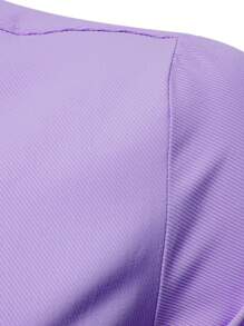 Manfinity Mode Men's Casual Solid Color Simple Button-Down Long Sleeve Shirt Men's Casual Dress Shirts Men's Dress Shirts Men's Slim Fit Shirts Men Dress Shirts Men's Dress Up Shirts