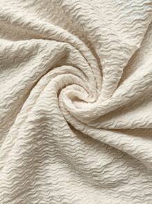 SHEIN Maternity Minimalist Elegant Texture Bodycon Dress,   Summer Clothes Maternity Summer Dress - Apricot - View 3