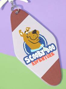 SCOOBY-DOO X SHEIN 1 Stück süßer Schlüsselanhänger mit Schleife aus Acryl und Legierung, charmanter Taschenanhänger, Schlüsselanhänger Accessoire, tolles Geschenk für Freunde und Familie