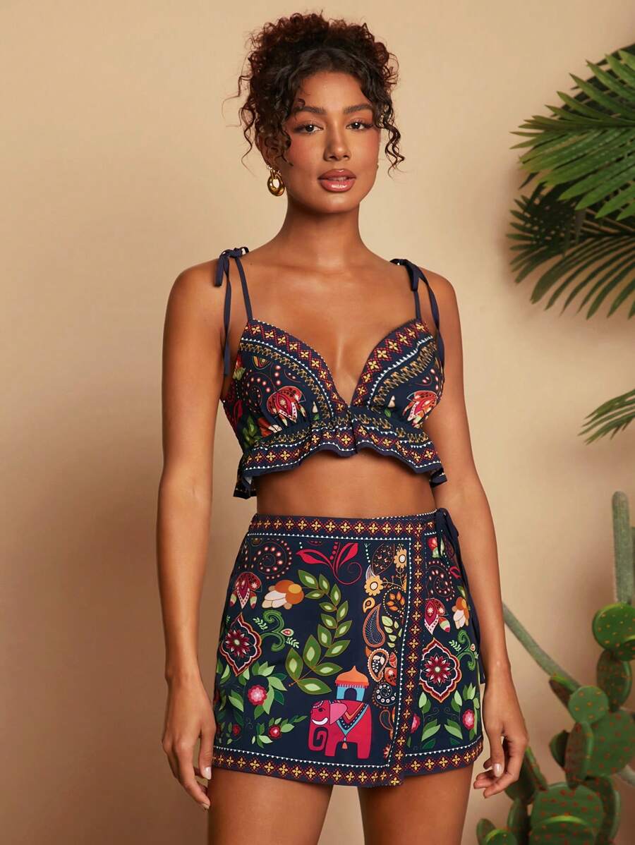 Travachic Conjunto de dos piezas para mujer para uso diario, verano, atuendos de verano para mujeres, atuendos de vacaciones, conjunto de dos piezas para mujer - Negro - Ver 1