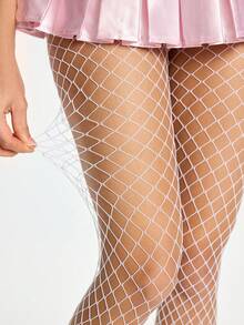 ROMWE Kawaii 3pcs White High Elasticity Women Pantyhose/Tights/Leggings - White - View 2