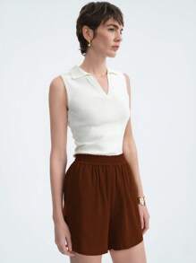 Aalyst Women's Summer Casual Solid Color Shorts