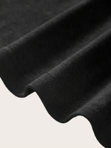 SHEIN BASICS Chaleco de punto de cuello redondo de unicolor informal y de talla grande, de verano