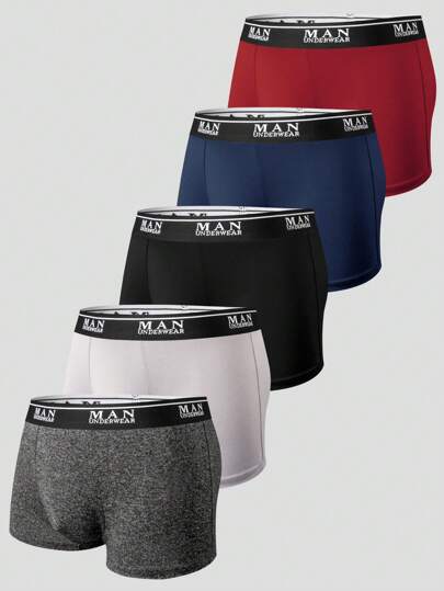 Snug Zone 5 Pack Men Stretch Comfortable Boxer Briefs