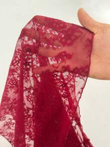 Viva Relle Plus Size Women Sexy Avant-Garde Fashion Lace Long Dress