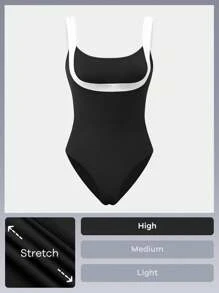 Fluxe Movishi High Stretch Women's Solid Color Knit Camisole, Casual Sportswear