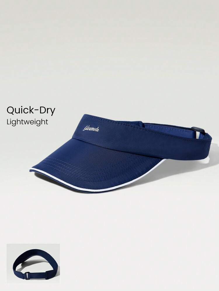 Breeze Lightweight Quick-Dry Water Resistant Adjustable Logo Visor Tennis Gym Running Jogging Training Daily Active Wear