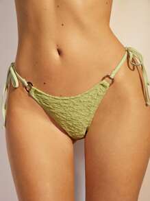 COSMINA Bottom de bikini elegante de mujer con hebilla de metal, para primavera/verano