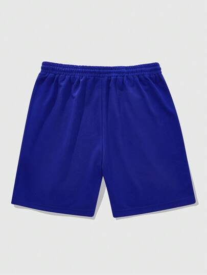 Goth Shorts deportivos informales de verano con bordado de cruz de marca para hombres