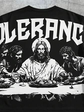 AXEPEAK 1 pieza Camiseta de manga corta de punto holgada y de caída de hombros para hombre de moda casual, adecuada para uso diario, regalo para novio, para salir, verano, edición de ropa de calle