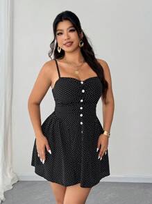 Elenzga Đầm đi biển hở vai gợi cảm thanh lịch cỡ lớn - màu đen - Xem 4