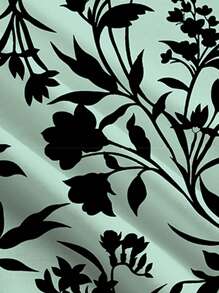Shutterstock Glamance Women's Summer Floral Print Fitted Strap Slit Dress Summer Dresses For Women Business Casual Woman Office Outfits For Women Hawaii Outfits Women Day Night Outfits Women Travel Outfit Airport Streetwear Women Fall Clothes Modest - Green - View 5