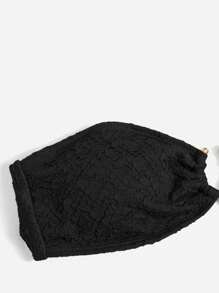 Swim Basics Women's Plain Tube Top Sexy Bikini Swimsuit Set For Summer Beach Vacation - Black - View 3