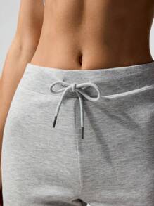 Fluxe Cloudkiss Solid Color Knit Form-Fitting Sports Casual Women Soft Shorts