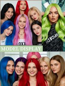 10 件装 100% 真人发片接发 绿色 25 克 18 英寸 丝滑无缝隐形 适合稀疏发质 女士 优质浓密发梢 健康耐用接发 隐形接发片 适合沙龙 - SGreen - 查看 8