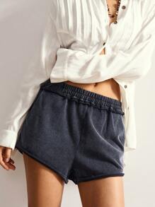 Bohemela Short décontracté pour femme orné de rivets et de décoration en étoiles, été