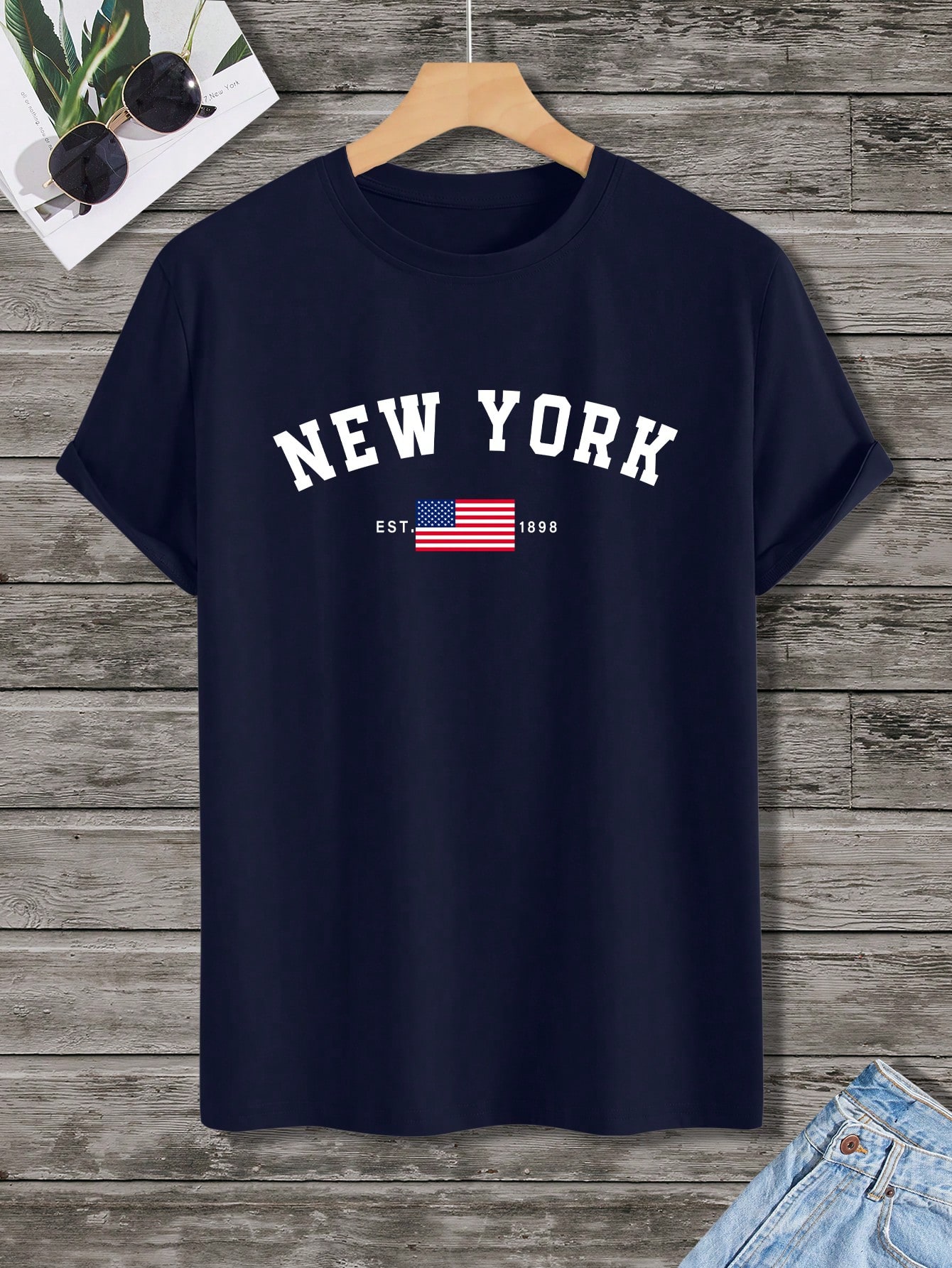 Manfinity Homme قميص تي شيرت قصير الأكمام كاجوال ل...