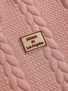 AXEPEAK Men's Solid Color Crew Neck Short Sleeve Top And Shorts 2 Pieces Set - Dusty Pink - View 3