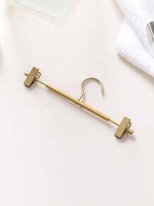 5件套铝合金裤架，简约风格家用夹衣柜和晾衣绳晾干裤子夹 - 金色 - 查看 4