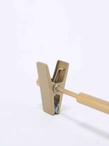 5件套铝合金裤架，简约风格家用夹衣柜和晾衣绳晾干裤子夹 - 金色 - 查看 6