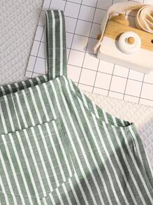 SHEIN 1 Piece Boy Casual Comfortable Fashionable Minimalist Practical Versatile Soft Plaid Fabric Adjustable Strap Jumpsuit, Suitable For Spring/Summer