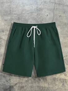 AXEPEAK 男士标语图案 T 恤和短裤夏季服装，街头潮流