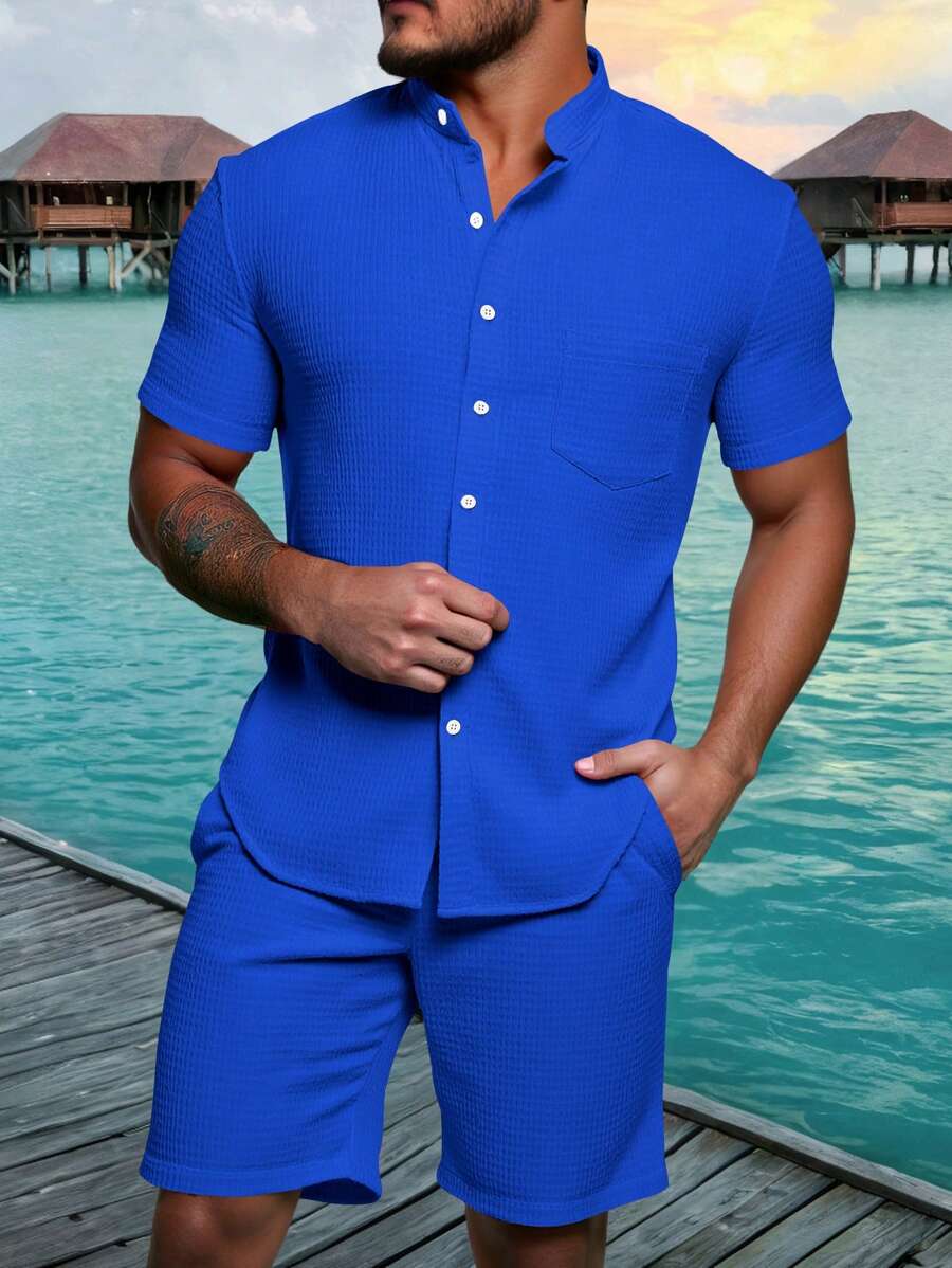 Manfinity RSRT Bộ 2 món/Bộ mùa hè cho nam Bộ đồ hai mảnh tay ngắn, hàng khuy đơn màu trơn, mùa hè dành cho nam Bộ đồ hai mảnh cho nam Bộ đồ hai mảnh thường ngày cho nam Bộ đồ hai mảnh mùa hè dành cho nam Bộ đồ hai mảnh cho nam Bộ đồ hai mảnh cho nam Bộ đồ hai mảnh thường ngày cho nam Bộ đồ hai mảnh cho nam Bộ đồ hai mảnh mùa hè màu xanh Bộ đồ hai mảnh cho nam Bộ đồ hai mảnh mùa hè cho nam Bộ đồ hai mảnh cho nam Bộ đồ hai mảnh mùa hè cho nam Màu xanh Bộ đồ hai mảnh màu xanh cho nam - Xanh đậm - Xem 1