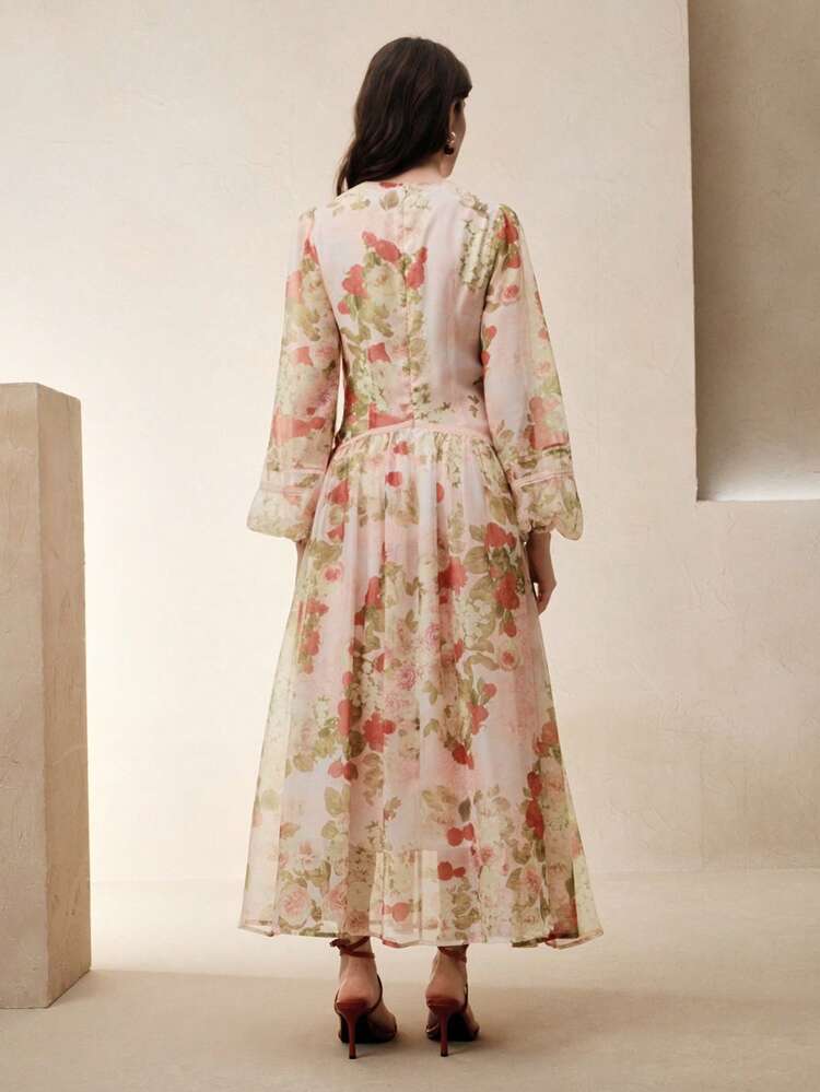 Holiday & Festival Long Sleeve Aline Dress, Elegant Long Sleeve Womenswear, Spring/Summer