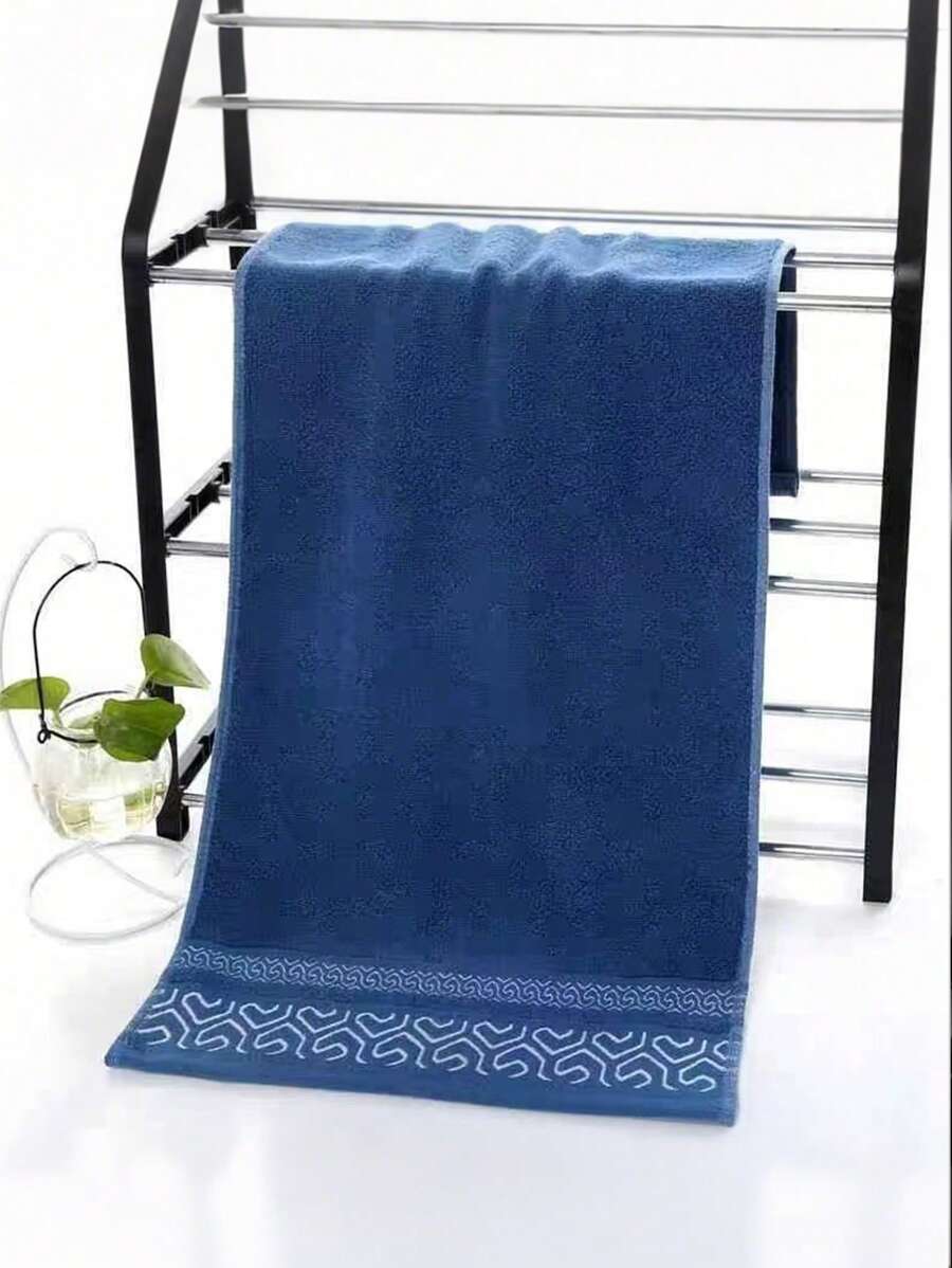 Wholesale 100% Cotton Towels, Thick And Absorbent For Home Use, Maze Patterned Facial Towels, Wedding Gifts, Solid Color Wholesale. - Multicolor - View 1