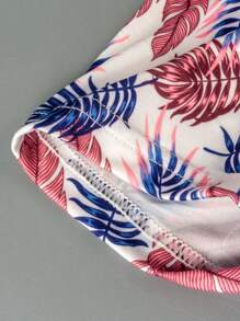 SHEIN 4pcs/Set Men's Printed Leaf Pattern Boxer Briefs