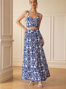 GENKIRA Women Two Pieces Outfits For Daily Wear - Blue - View 6