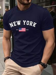 Manfinity Homme قميص تي شيرت قصير الأكمام كاجوال ل...